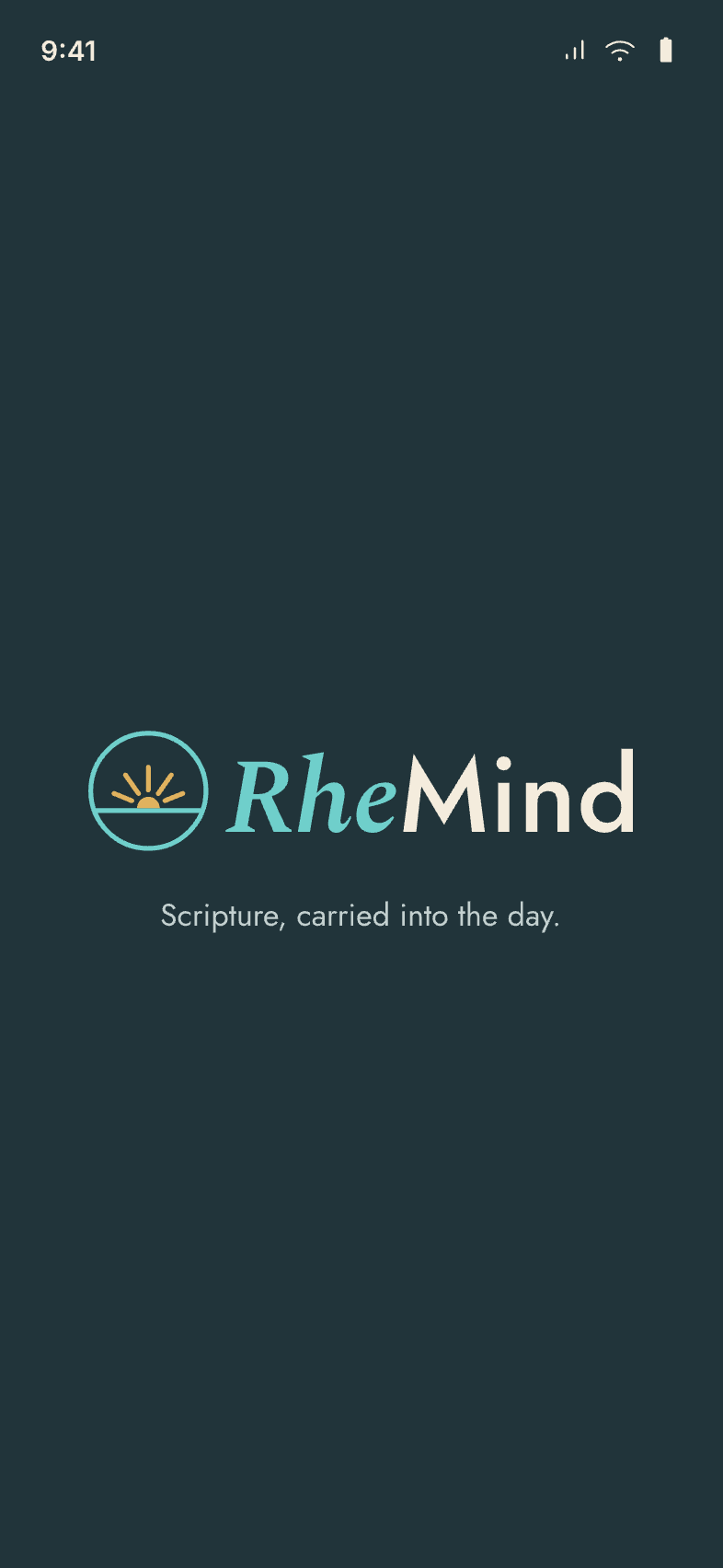 RheMind app splash screen